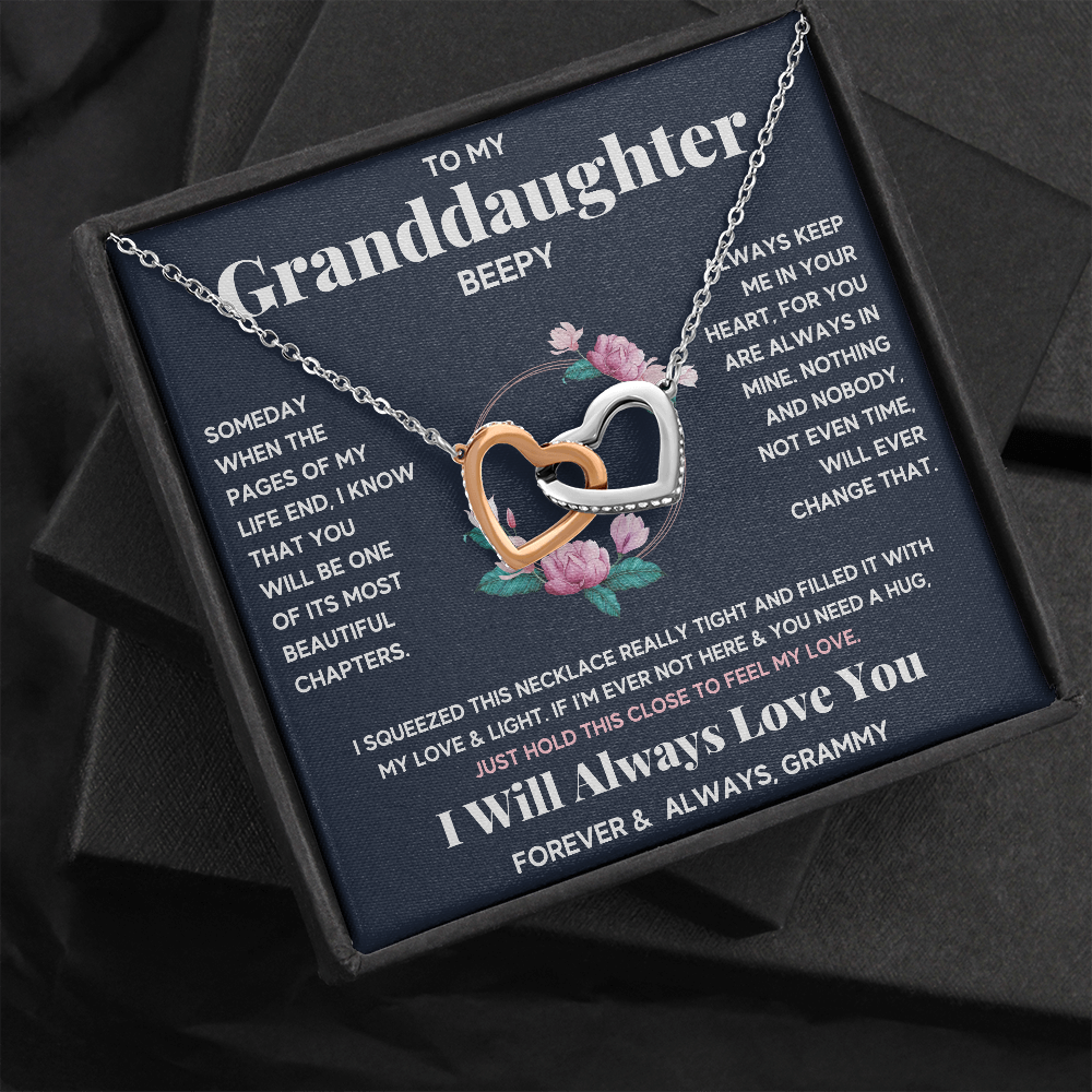 PERSONALIZED - BEEPY - GRANDDAUGHTER NECKLACE - ON CLOUD NINE GIFTS