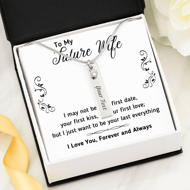 TO MY FUTURE WIFE "LAST EVERYTHING" BIRTHSTONE NECKLACE GIFT SET - ON CLOUD NINE GIFTS