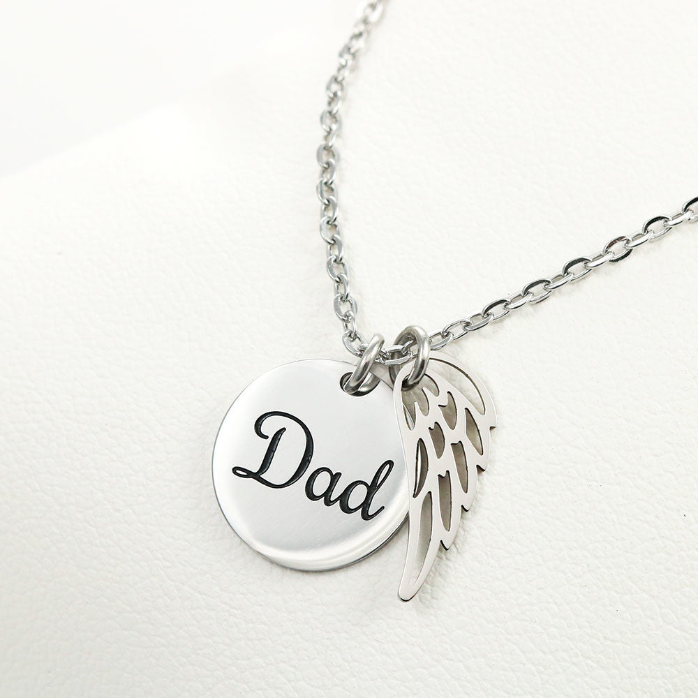 MEMORIAL DAD "NO GOODBYES" REMEMBRANCE NECKLACE GIFT SET - ON CLOUD NINE GIFTS