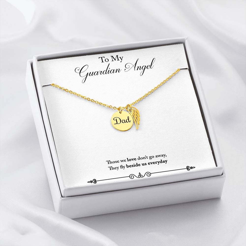 TO MY GUARDIAN ANGEL "LOVE" REMEMBRACE DAD NECKLACE GIFT SET - ON CLOUD NINE GIFTS