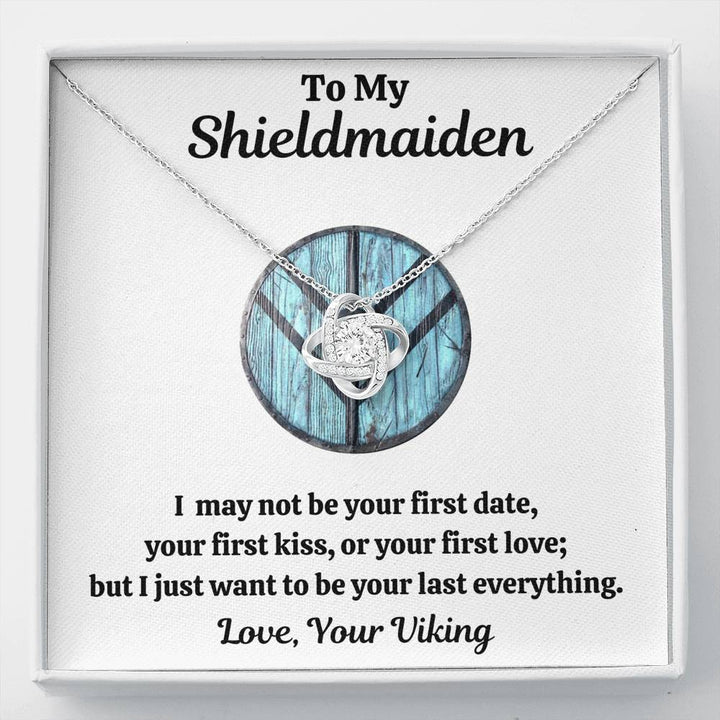 TO MY SHIELDMAIDEN "LAST EVERYTHING - BLUE" LOVE KNOT NECKLACE GIFT SET - ON CLOUD NINE GIFTS
