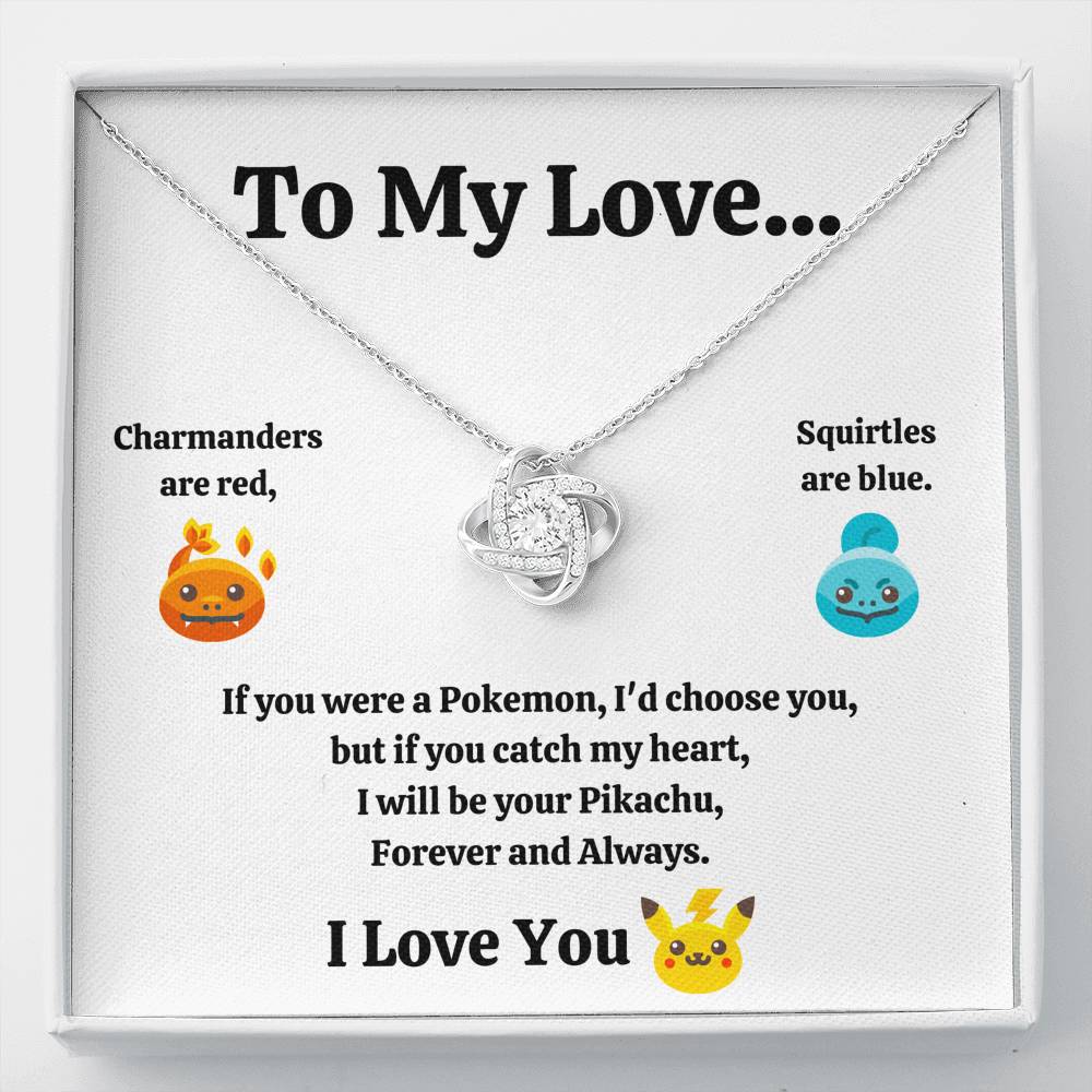TO MY LOVE "CATCH MY HEART" LOVE KNOT NECKLACE GIFT SET - ON CLOUD NINE GIFTS
