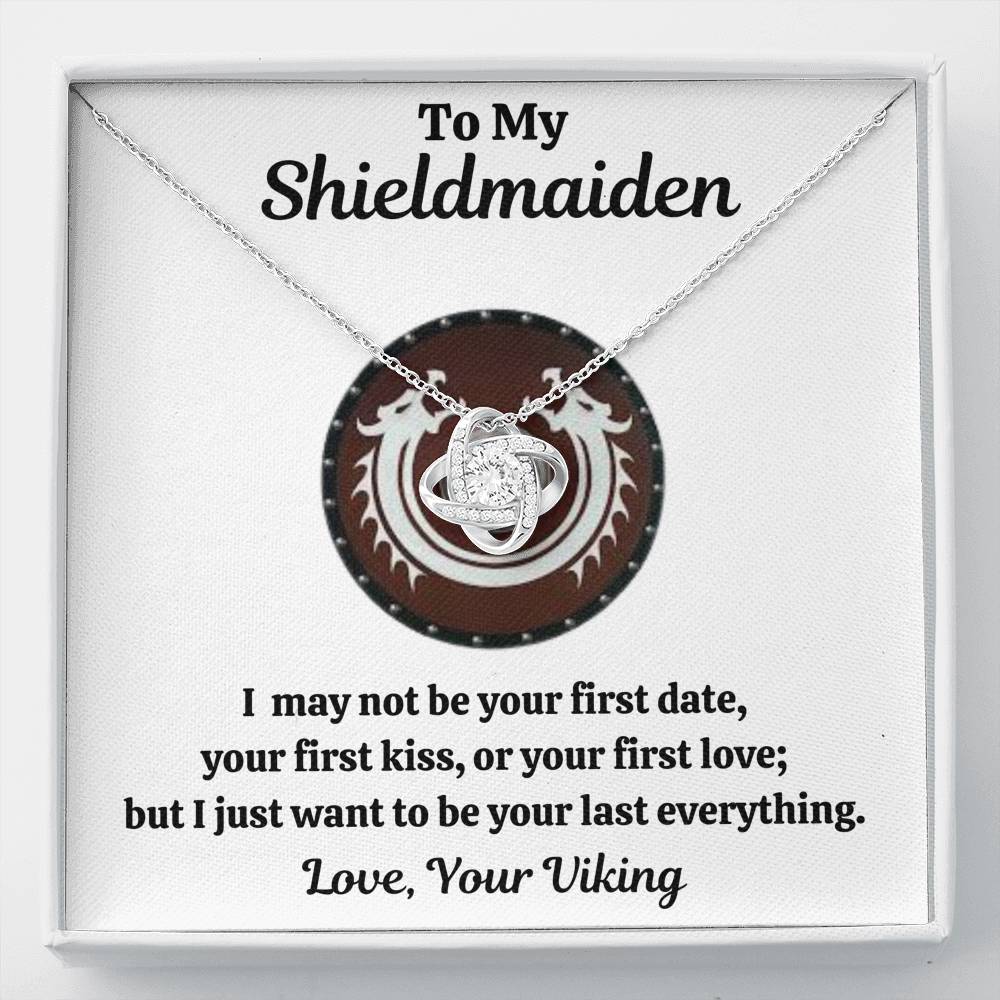 TO MY SHIELDMAIDEN "LAST EVERYTHING - RED" LOVE KNOT NECKLACE GIFT SET - ON CLOUD NINE GIFTS