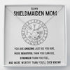 TO MY SHIELDMAIDEN MOM "WORTHY" LOVE KNOT NECKLACE GIFT SET - ON CLOUD NINE GIFTS