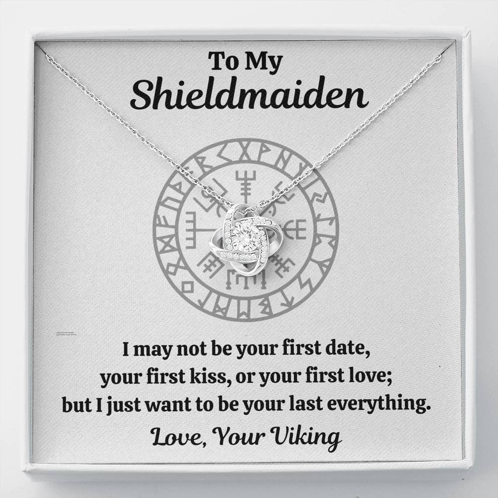 TO MY SHIELDMAIDEN "LAST EVERYTHING" LOVE KNOT NECKLACE GIFT SET - ON CLOUD NINE GIFTS