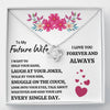 TO MY FUTURE WIFE "EVERY SINGLE DAY" LOVE KNOT NECKLACE GIFT SET - ON CLOUD NINE GIFTS