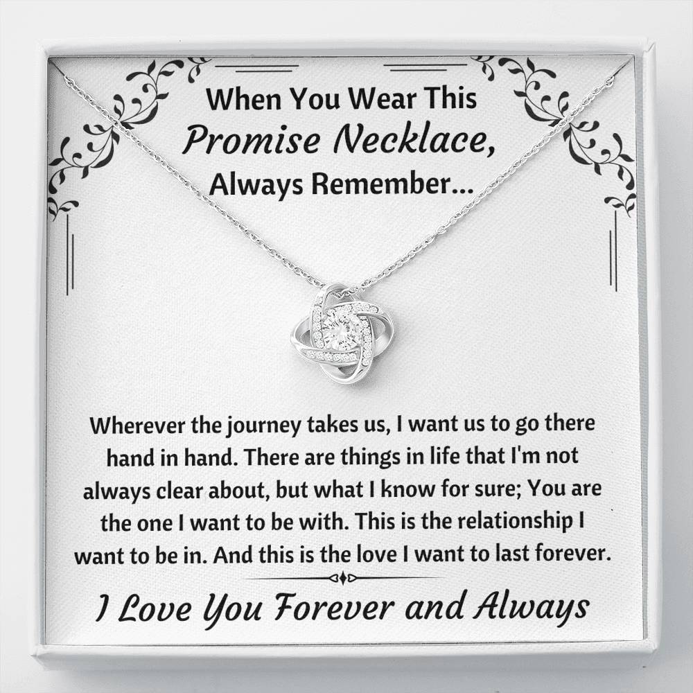 TO MY LOVE "PROMISE NECKLACE" LOVE KNOT NECKLACE GIFT SET - ON CLOUD NINE GIFTS