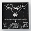 TO MY SOULMATE LOVE KNOT NECKLACE GIFT SET - ON CLOUD NINE GIFTS