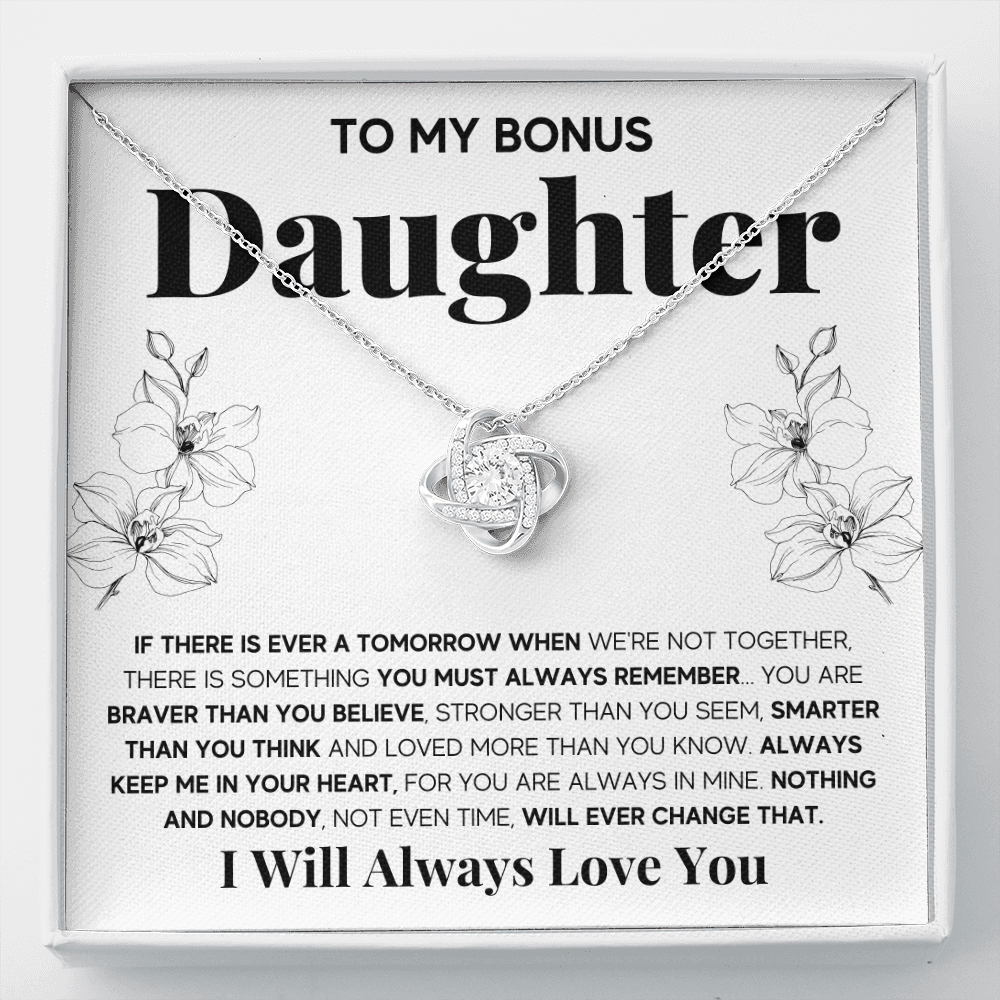 Stepdaughter gifts from stepmom, to my stepdaughter necklace, step daughter gifts from stepdad - ON CLOUD NINE GIFTS