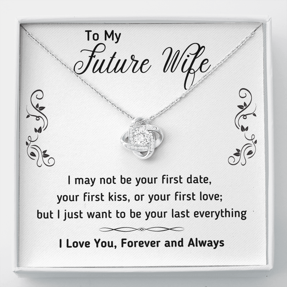 TO MY FUTURE WIFE LOVE KNOT NECKLACE GIFT SET - ON CLOUD NINE GIFTS