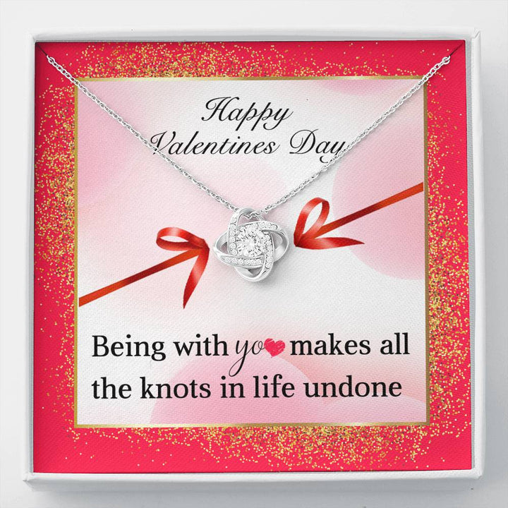 TO MY LOVE "KNOTS" LOVE KNOT NECKLACE VALENTINES DAY GIFT SET - ON CLOUD NINE GIFTS
