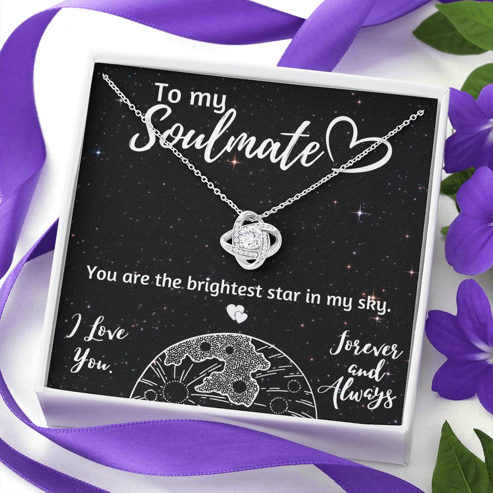 TO MY SOULMATE LOVE KNOT NECKLACE GIFT SET - ON CLOUD NINE GIFTS