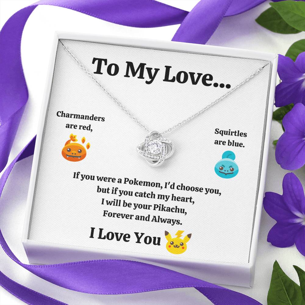 TO MY LOVE "CATCH MY HEART" LOVE KNOT NECKLACE GIFT SET - ON CLOUD NINE GIFTS