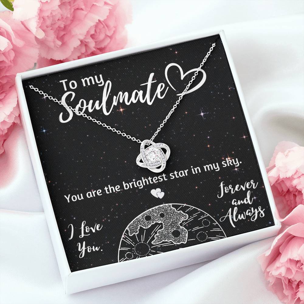 TO MY SOULMATE LOVE KNOT NECKLACE GIFT SET - ON CLOUD NINE GIFTS