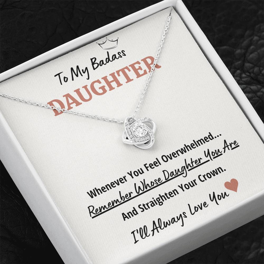 TO MY BADASS DAUGHTER NECKLACE GIFT SET - ON CLOUD NINE GIFTS