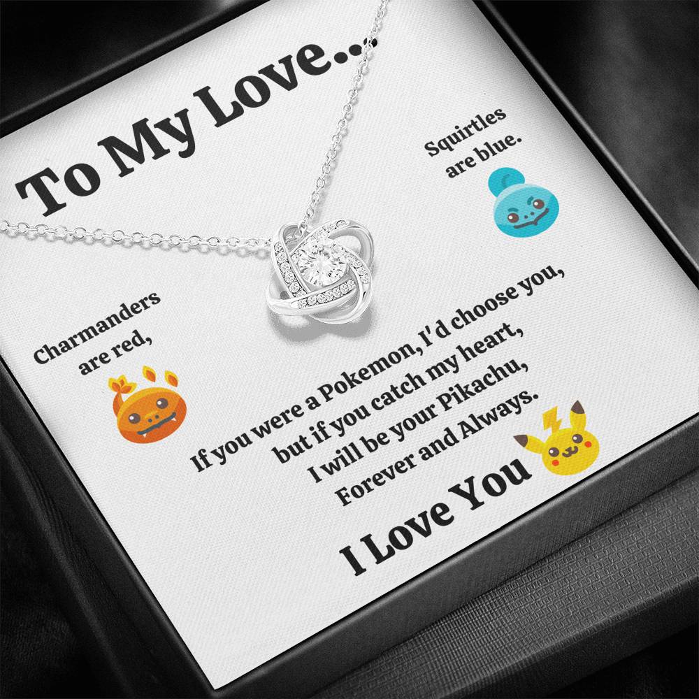 TO MY LOVE "CATCH MY HEART" LOVE KNOT NECKLACE GIFT SET - ON CLOUD NINE GIFTS