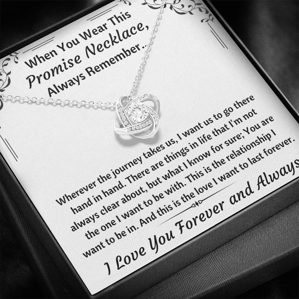 TO MY LOVE "PROMISE NECKLACE" LOVE KNOT NECKLACE GIFT SET - ON CLOUD NINE GIFTS