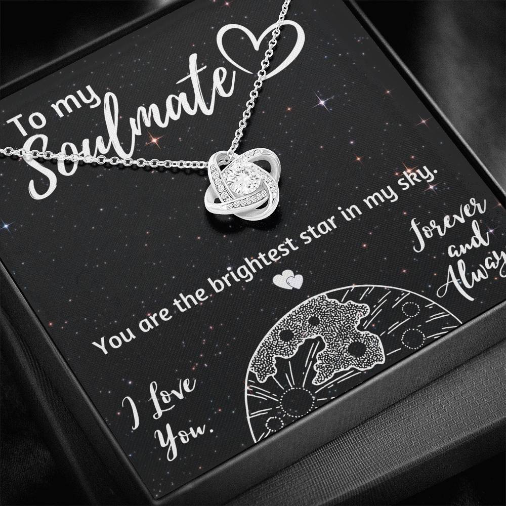 TO MY SOULMATE LOVE KNOT NECKLACE GIFT SET - ON CLOUD NINE GIFTS