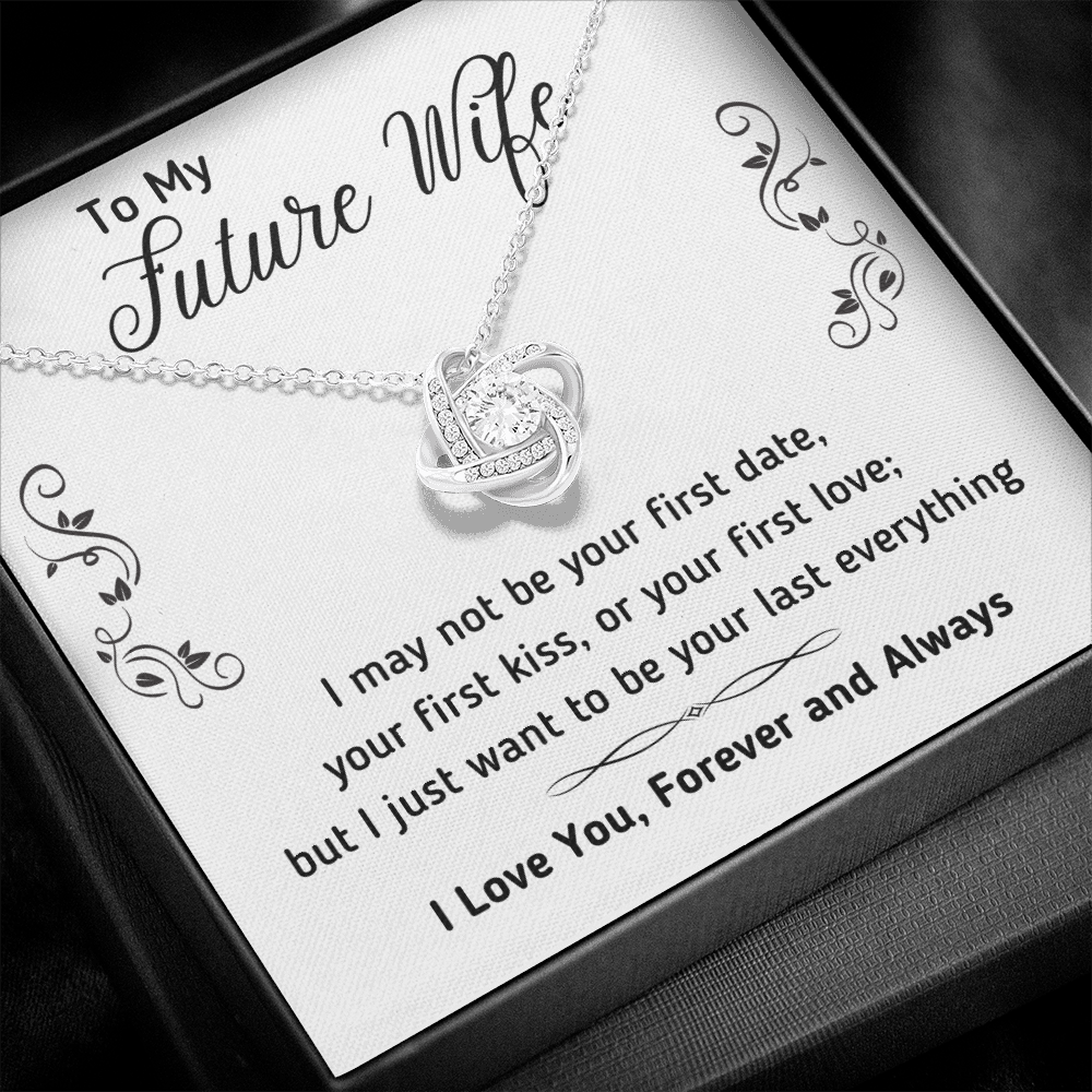 TO MY FUTURE WIFE LOVE KNOT NECKLACE GIFT SET - ON CLOUD NINE GIFTS
