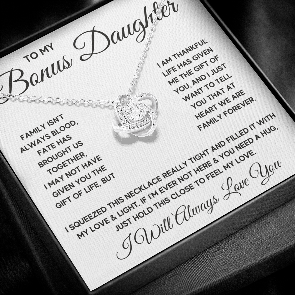 Step daughter gifts from stepmom, bonus daughter necklaces, stepdaughter jewelry, father stepdaughter necklace - ON CLOUD NINE GIFTS