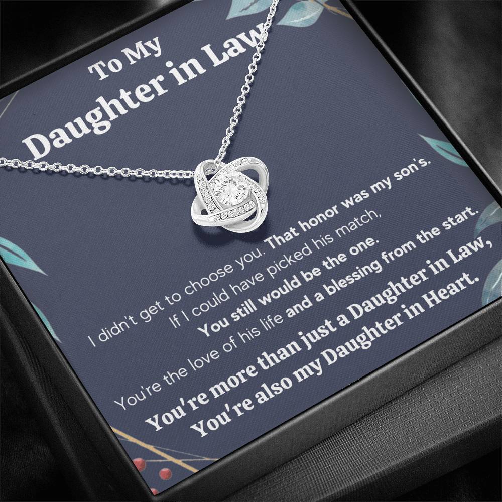 TO MY DAUGHTER IN LAW HONOR FRAME LOVE KNOT - ON CLOUD NINE GIFTS