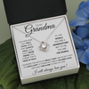 TO MY GRANDMA NEVER ENDING LOVE KNOT NECKLACE GIFT SET - ON CLOUD NINE GIFTS