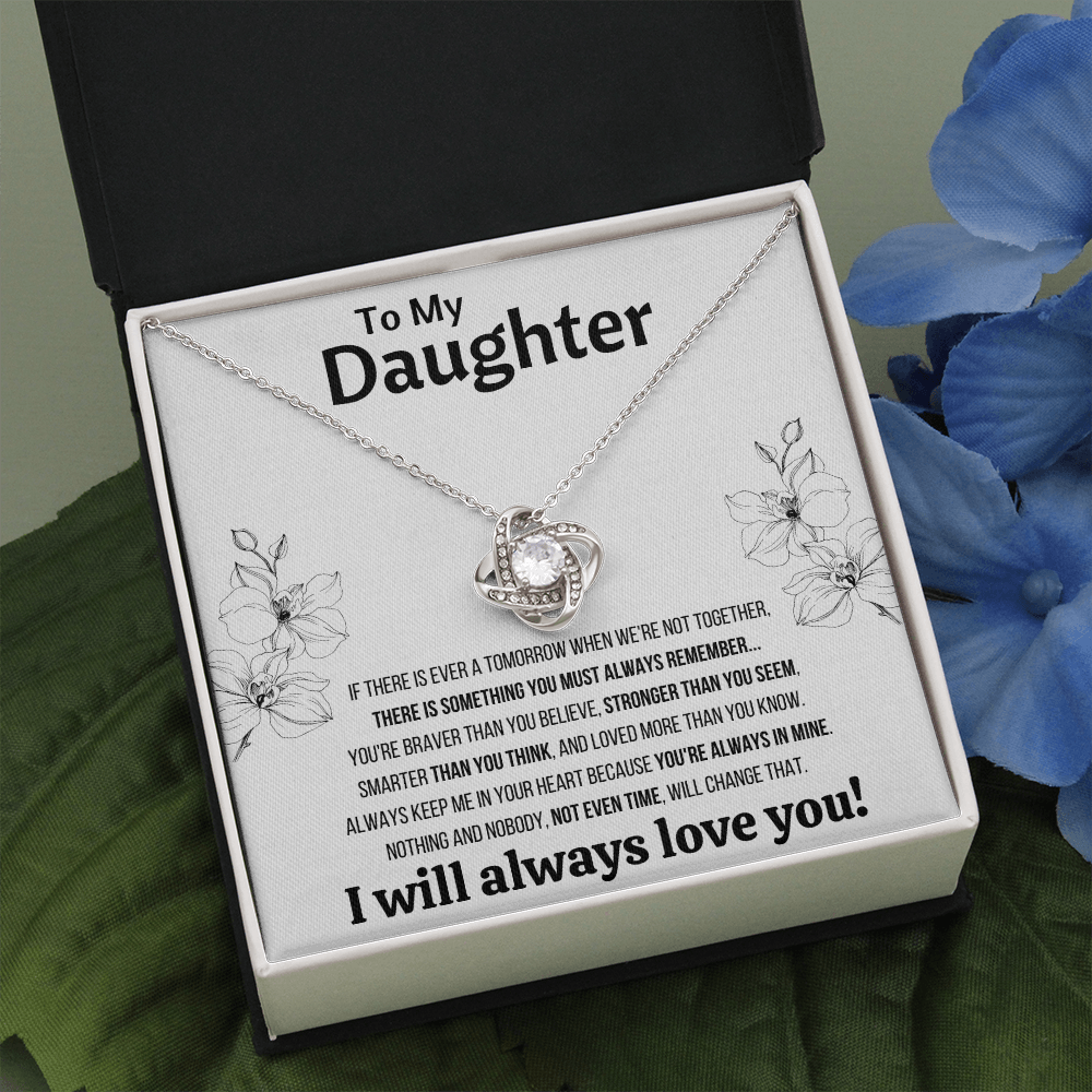 DAUGHTER TIME LOVE KNOT NECKLACE - ON CLOUD NINE GIFTS