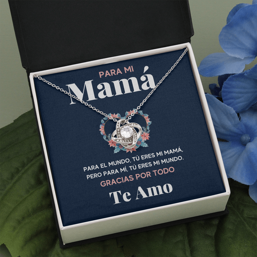 PARA MI MAMA MUNDO COLLAR LOVE KNOT - ON CLOUD NINE GIFTS