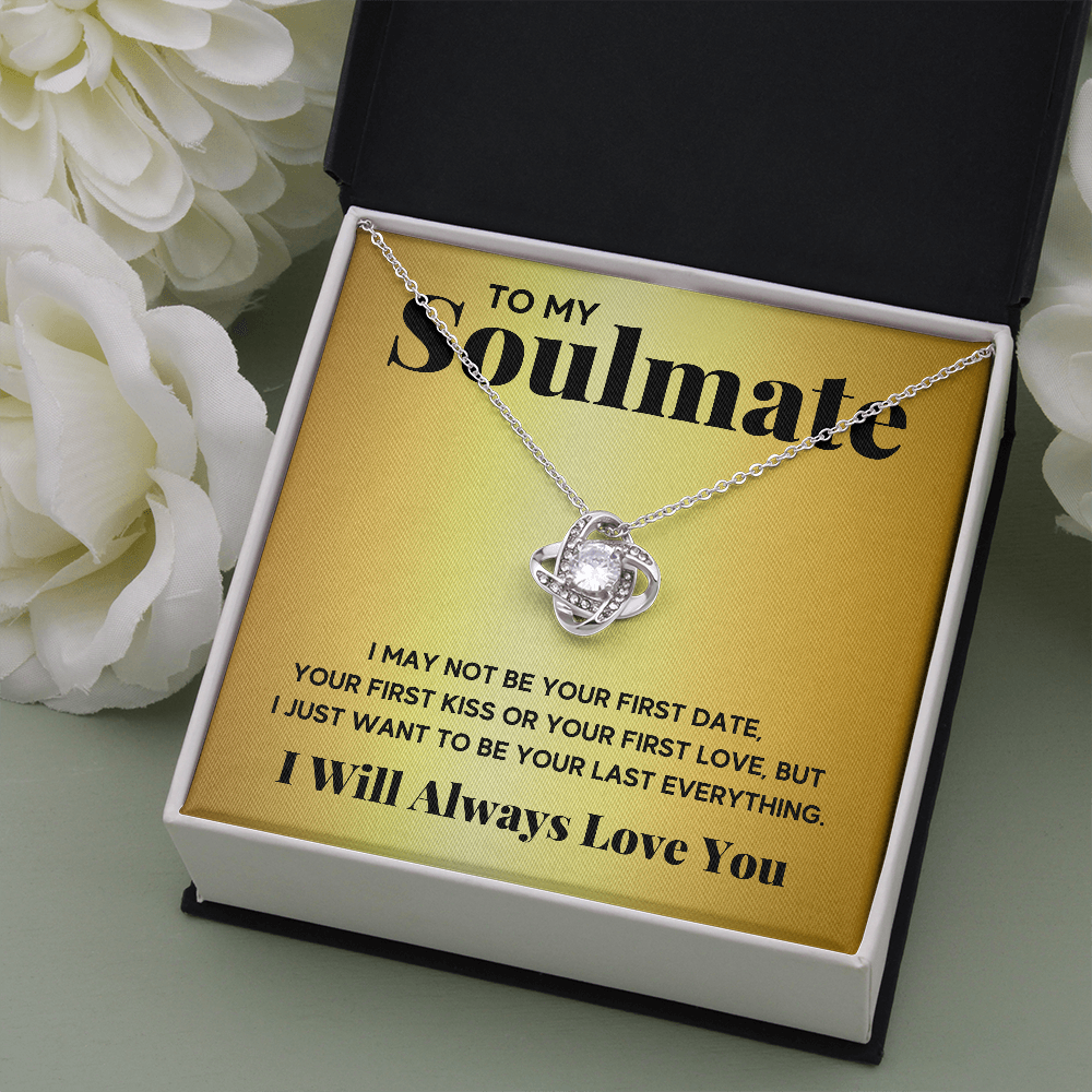 TO MY SOULMATE EVERYTHING GOLD LOVE KNOT NECKLACE GIFT SET - ON CLOUD NINE GIFTS