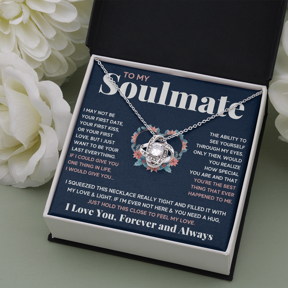 Blue Squeeze Knot Box with Earrings - ON CLOUD NINE GIFTS