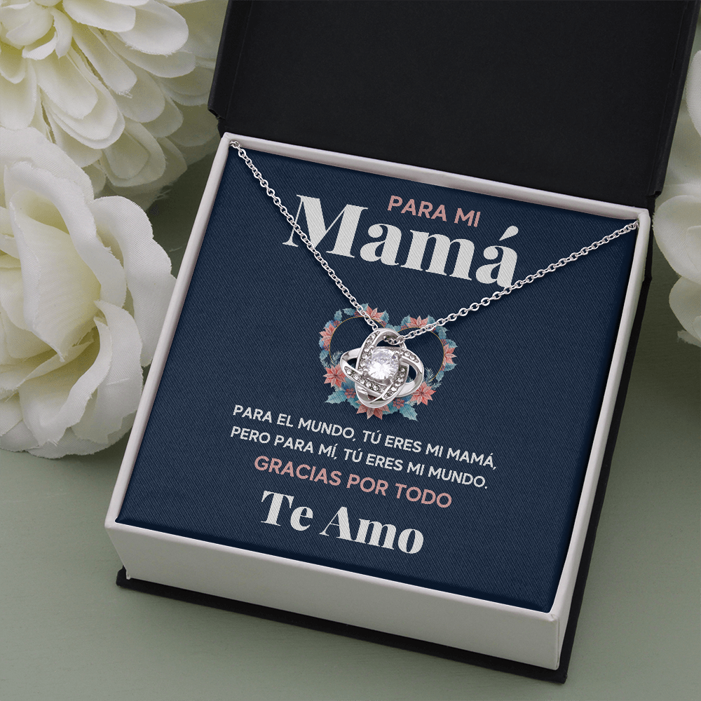 PARA MI MAMA MUNDO COLLAR LOVE KNOT - ON CLOUD NINE GIFTS