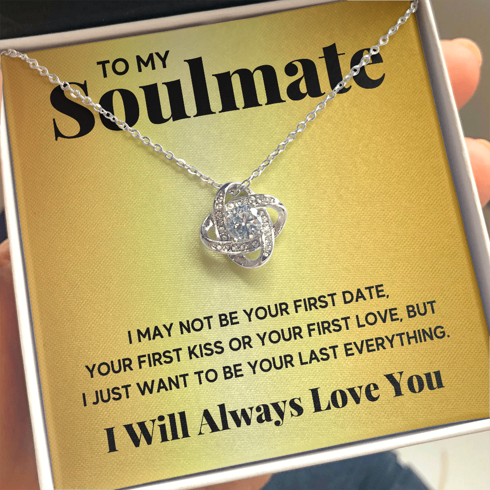 TO MY SOULMATE EVERYTHING GOLD LOVE KNOT NECKLACE GIFT SET - ON CLOUD NINE GIFTS