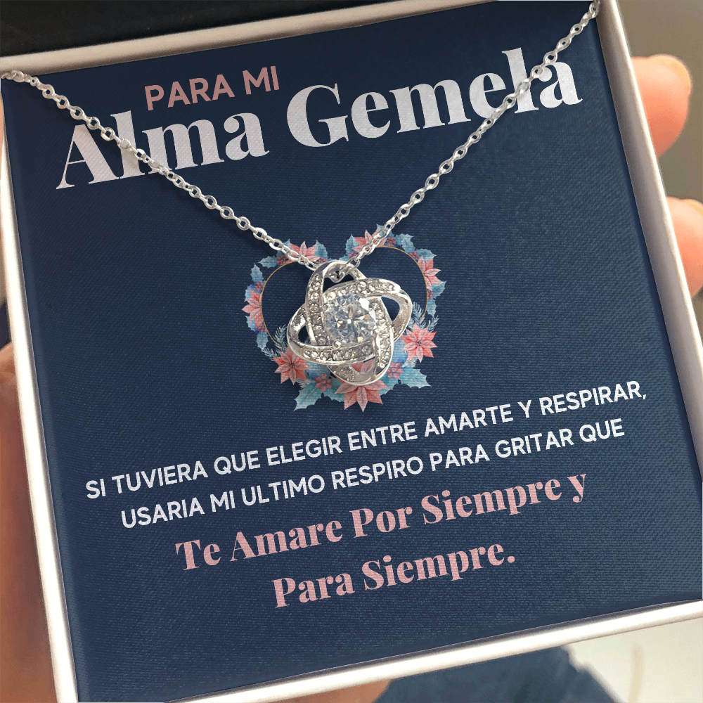 PARA MI ALMA GEMELA COLLAR LOVE KNOT - ON CLOUD NINE GIFTS