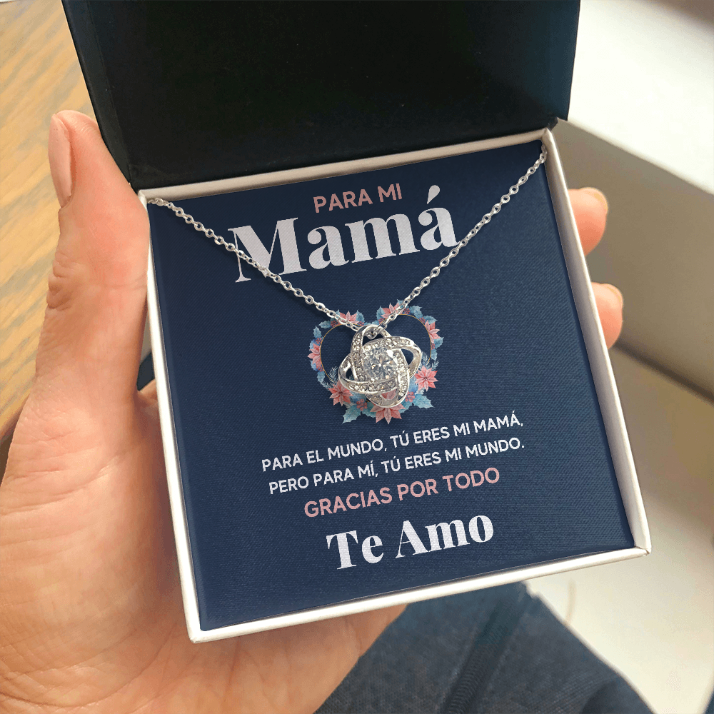 PARA MI MAMA MUNDO COLLAR LOVE KNOT - ON CLOUD NINE GIFTS