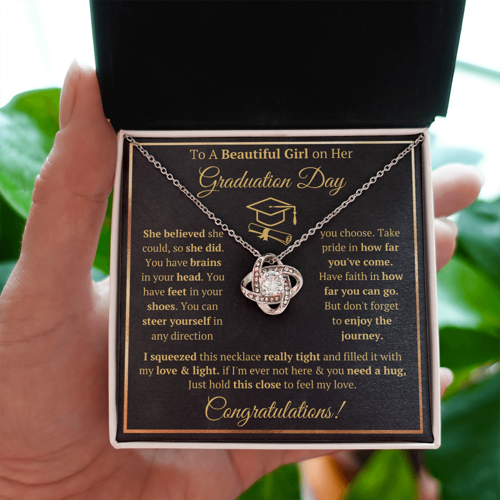 Graduation Gifts For Her 2022 College Graduation Necklace For My daughter Granddaughter Jewelry Pendant with Message Card and Gift Box - ON CLOUD NINE GIFTS