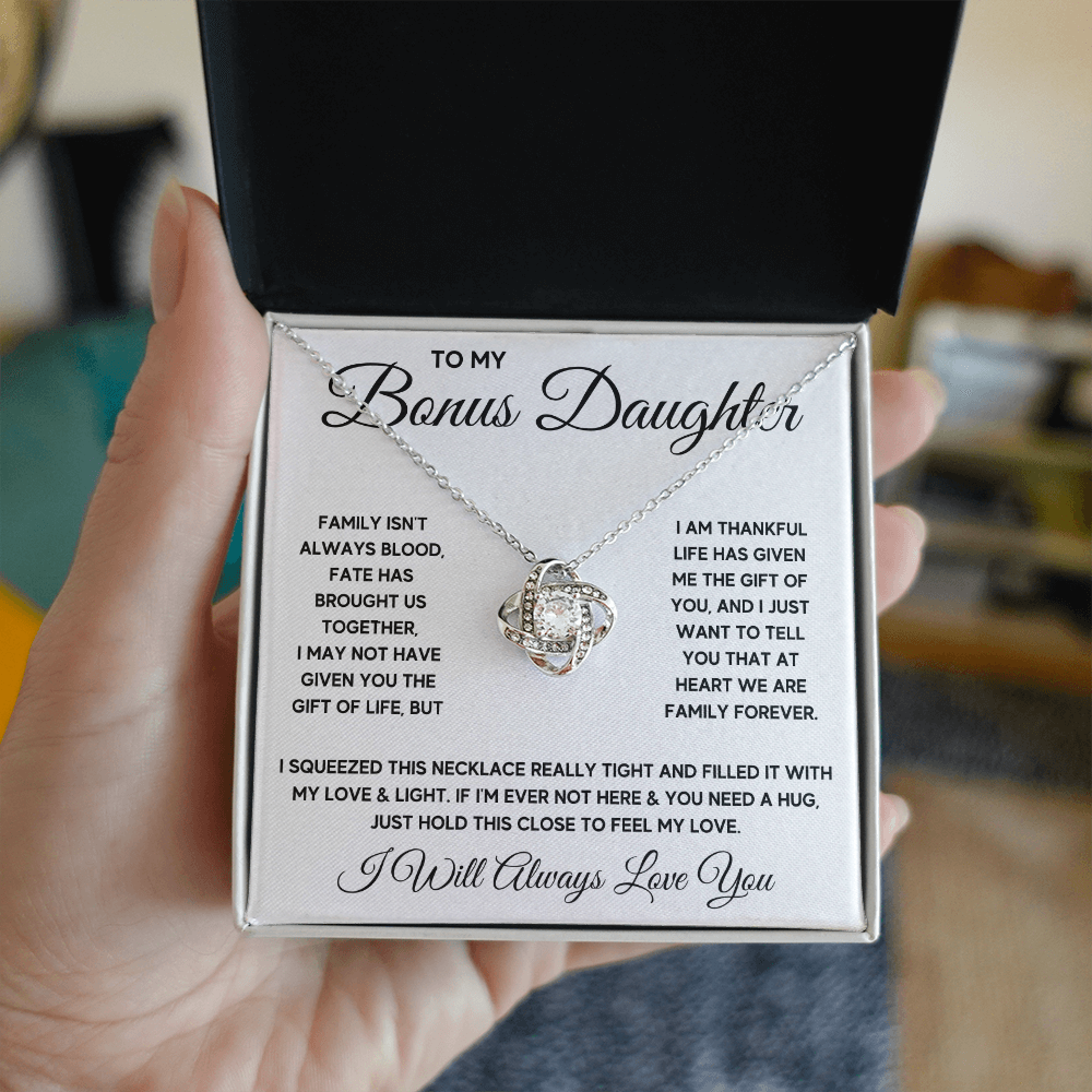 Step daughter gifts from stepmom, bonus daughter necklaces, stepdaughter jewelry, father stepdaughter necklace - ON CLOUD NINE GIFTS
