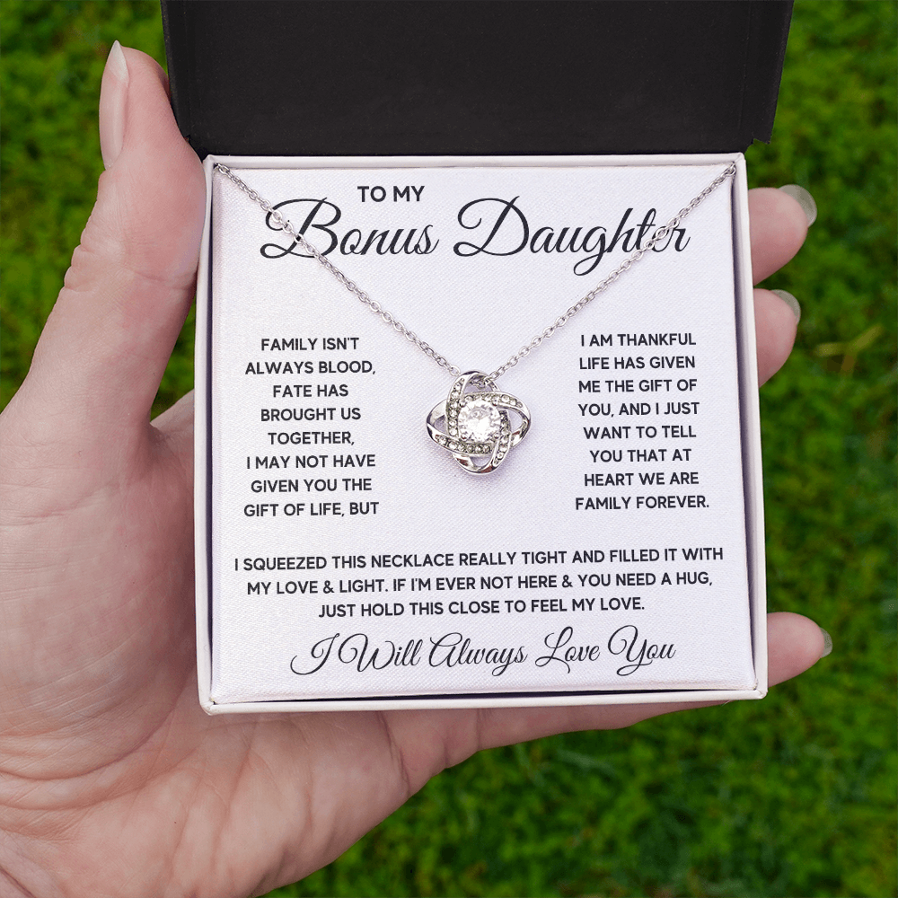 Step daughter gifts from stepmom, bonus daughter necklaces, stepdaughter jewelry, father stepdaughter necklace - ON CLOUD NINE GIFTS