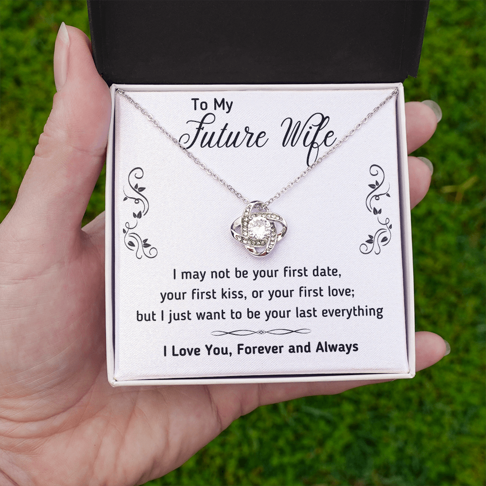 TO MY FUTURE WIFE LOVE KNOT NECKLACE GIFT SET - ON CLOUD NINE GIFTS