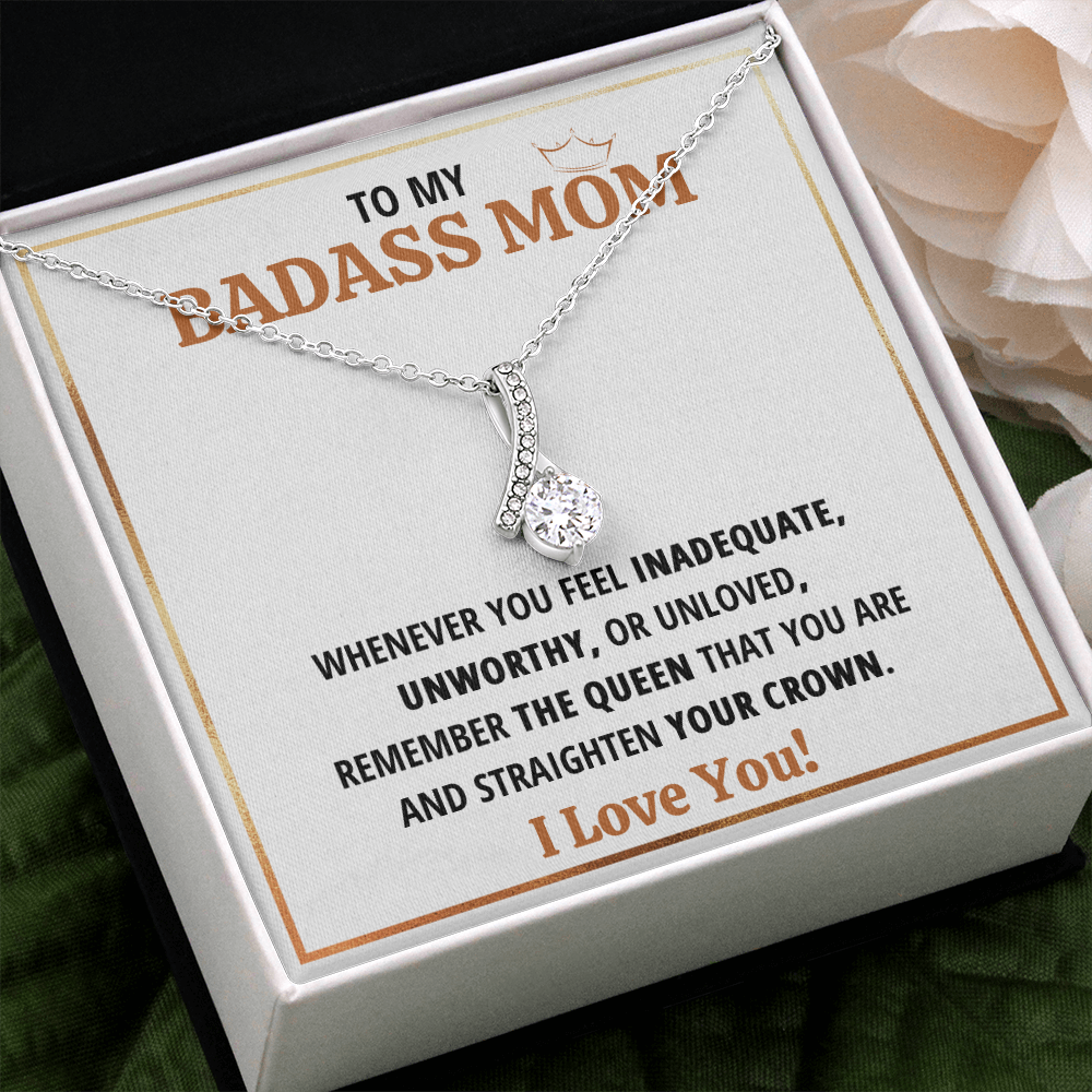 Birthday gift for mom heart jewelry from son on Mothers Day sentimental I Love You gifts Alluring Beauty Necklace with Message Card and Gift Box - ON CLOUD NINE GIFTS