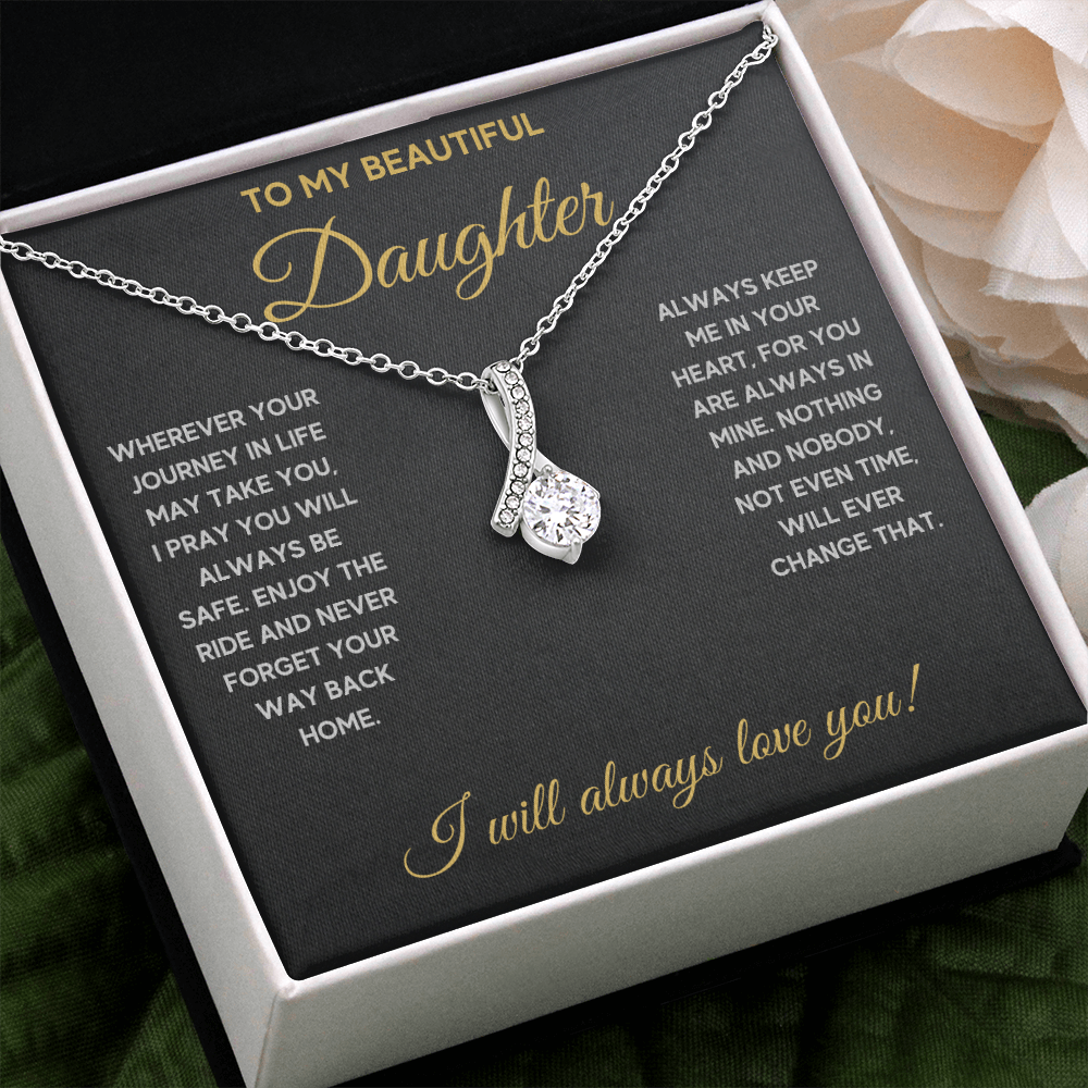 Birthday gifts for daughter, mother daughter necklace, mom daughter jewelry, mom to daughter mothers day gift, daughter necklace from dad - ON CLOUD NINE GIFTS