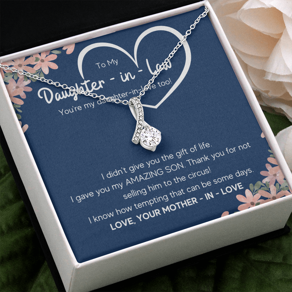 DAUGHTER IN LAW CIRCUS ALLURING BEAUTY NECKLACE GIFT SET - ON CLOUD NINE GIFTS