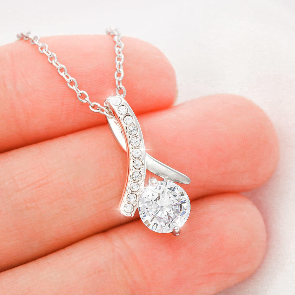 TO MY DAUGHTER "STRONGER THAN YOU SEEM - SO" ALLURING BEAUTY NECKLACE GIFT SET - ON CLOUD NINE GIFTS