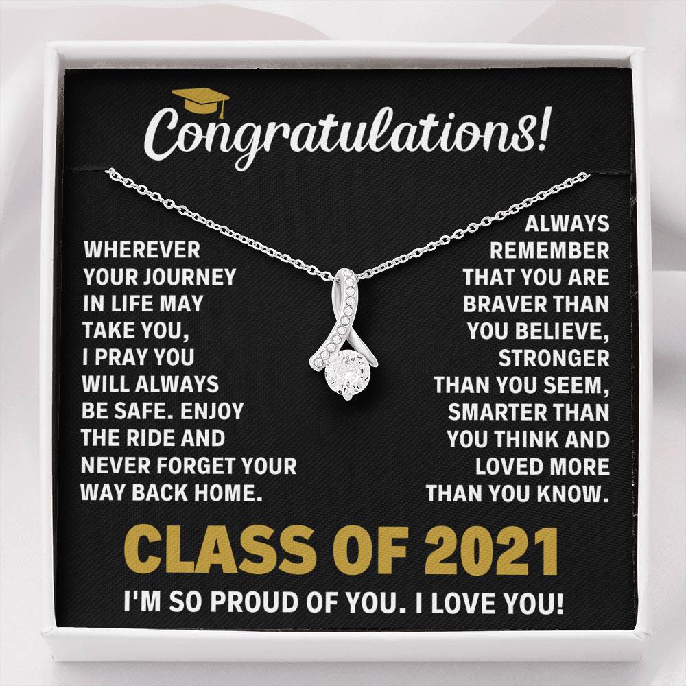 CLASS OF 2021 BRAVER ALLURING BEAUTY NECKLACE GIFT SET - ON CLOUD NINE GIFTS