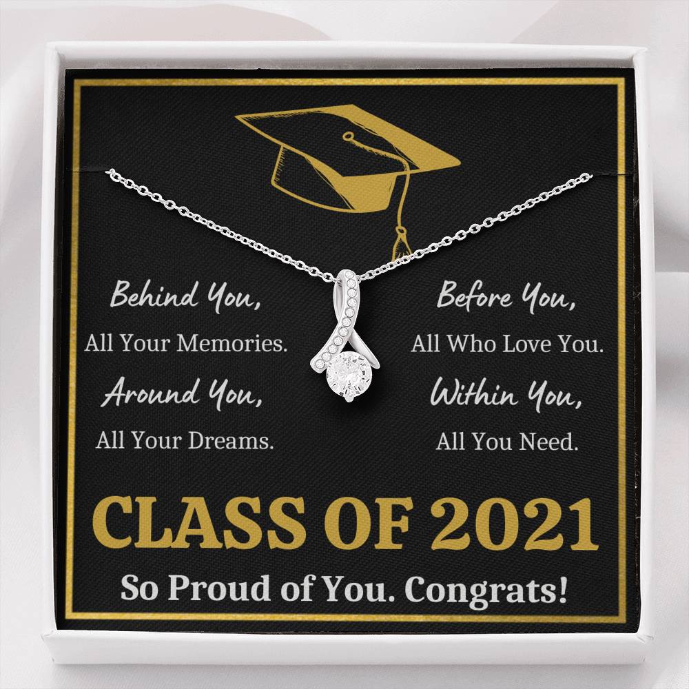 GRADUATION ALL YOU NEED GOLD ALLURING BEAUTY NECKLACE GIFT SET - ON CLOUD NINE GIFTS