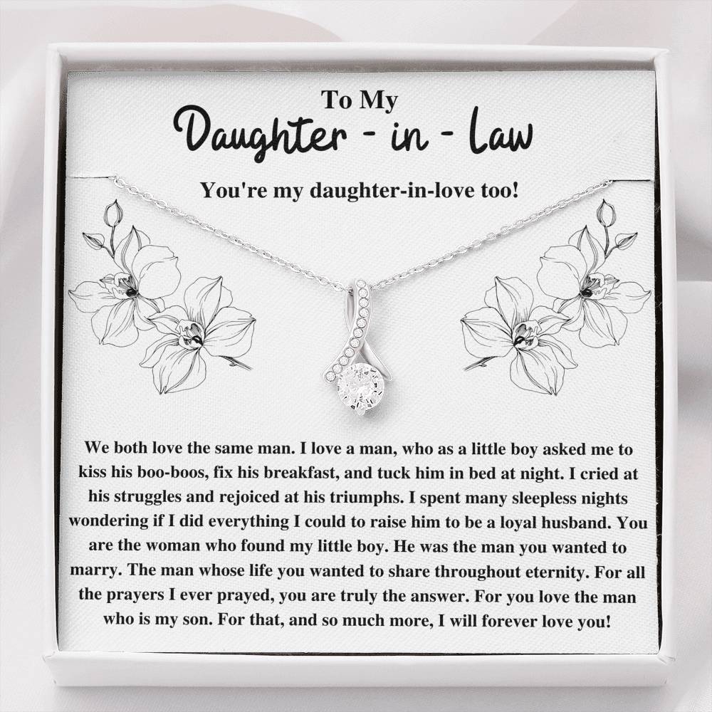 TO MY DAUGHTER-IN-LAW TRIUMPHS FLOWERS ALLURING BEAUTY NECKLACE GIFT SET - ON CLOUD NINE GIFTS