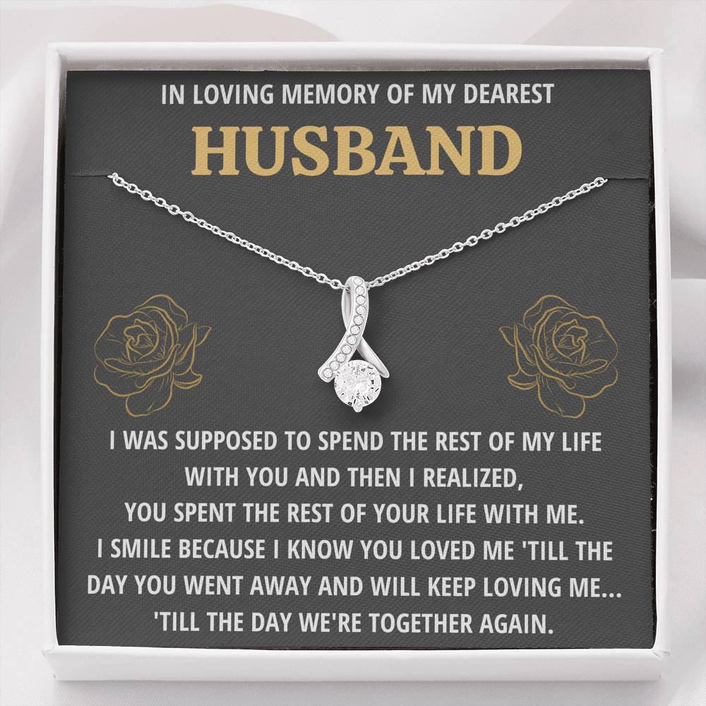 TO MY HUSBAND "LIFE - GOLDEN" REMEMBRANCE ALLURING BEAUTY NECKLACE GIFT SET - ON CLOUD NINE GIFTS
