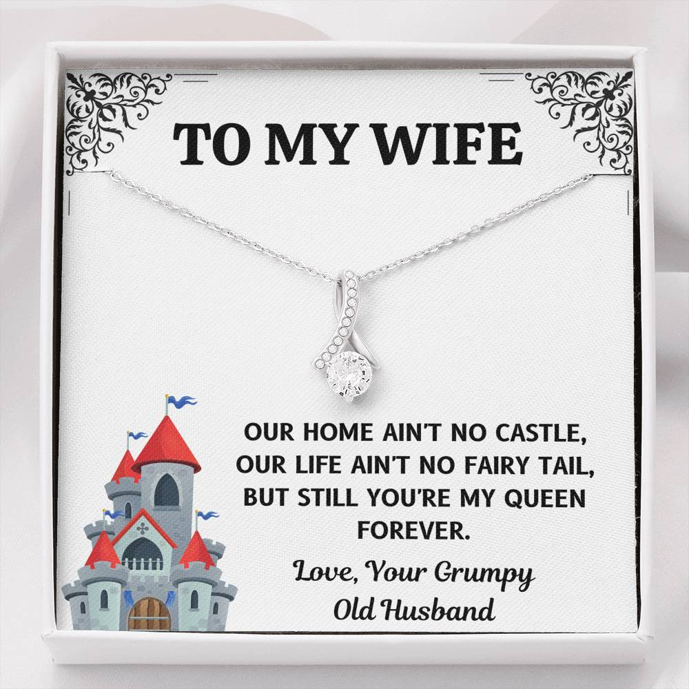 TO MY WIFE "CASTLE" ALLURING BEAUTY NECKLACE GIFT SET - ON CLOUD NINE GIFTS
