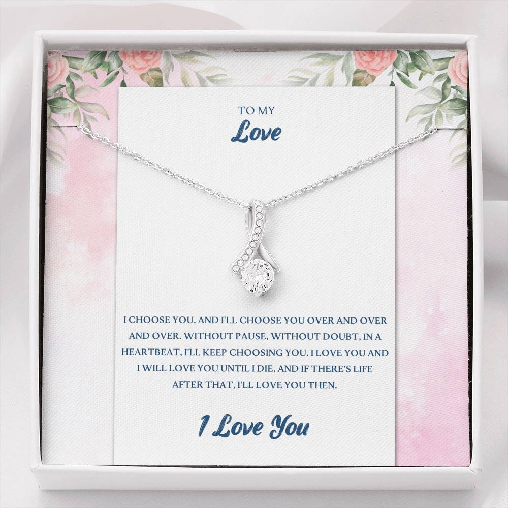 TO MY LOVE "CHOOSE-PB" ALLURING BEAUTY NECKLACE GIFT SET - ON CLOUD NINE GIFTS
