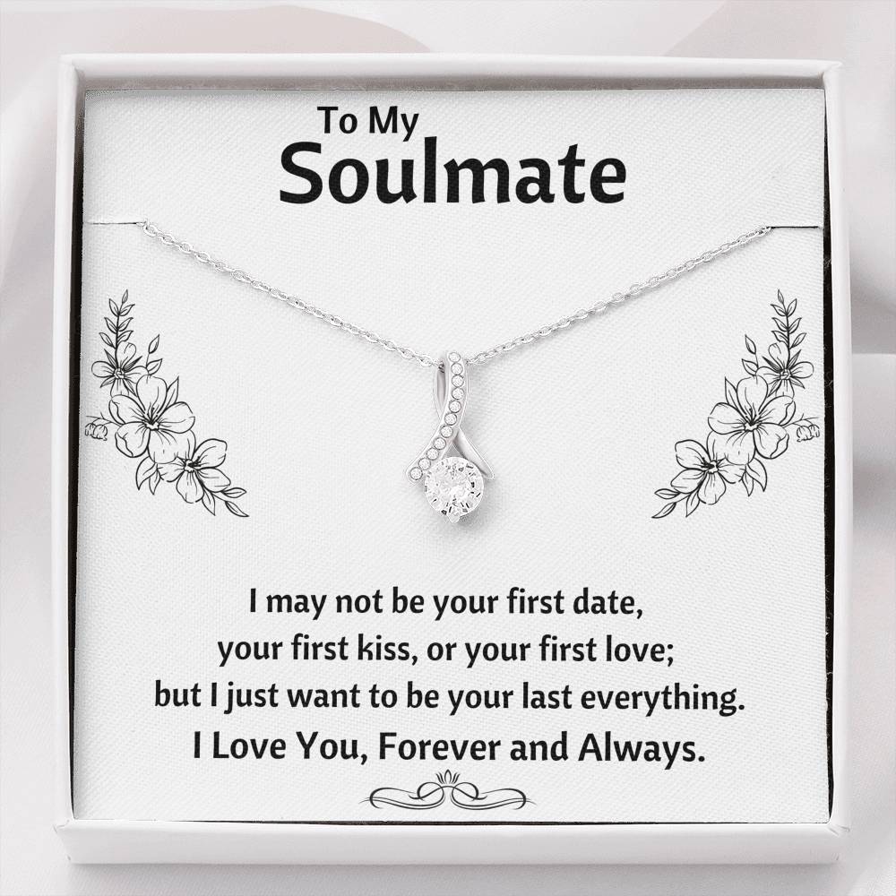 TO MY SOULMATE "LAST EVERYTHING - FLOWERS" ALLURING BEAUTY NECKLACE GIFT SET - ON CLOUD NINE GIFTS