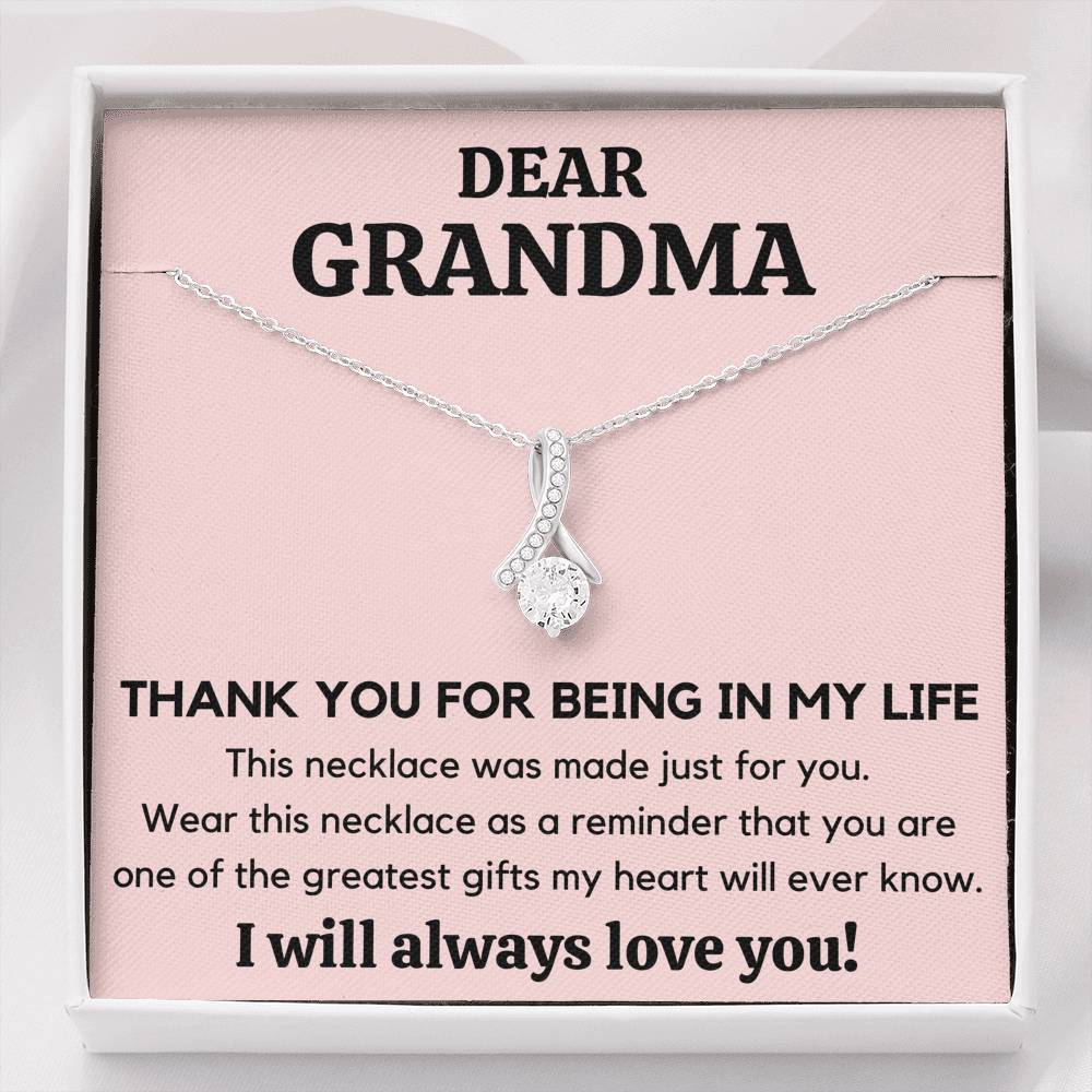 DEAR GRANDMA MY LIFE ALLURING BEAUTY NECKLACE GIFT SET - ON CLOUD NINE GIFTS